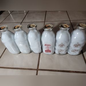 Vintage Clear Glass DSA Milk Bottle Riverside Dairymen Service 1 quart